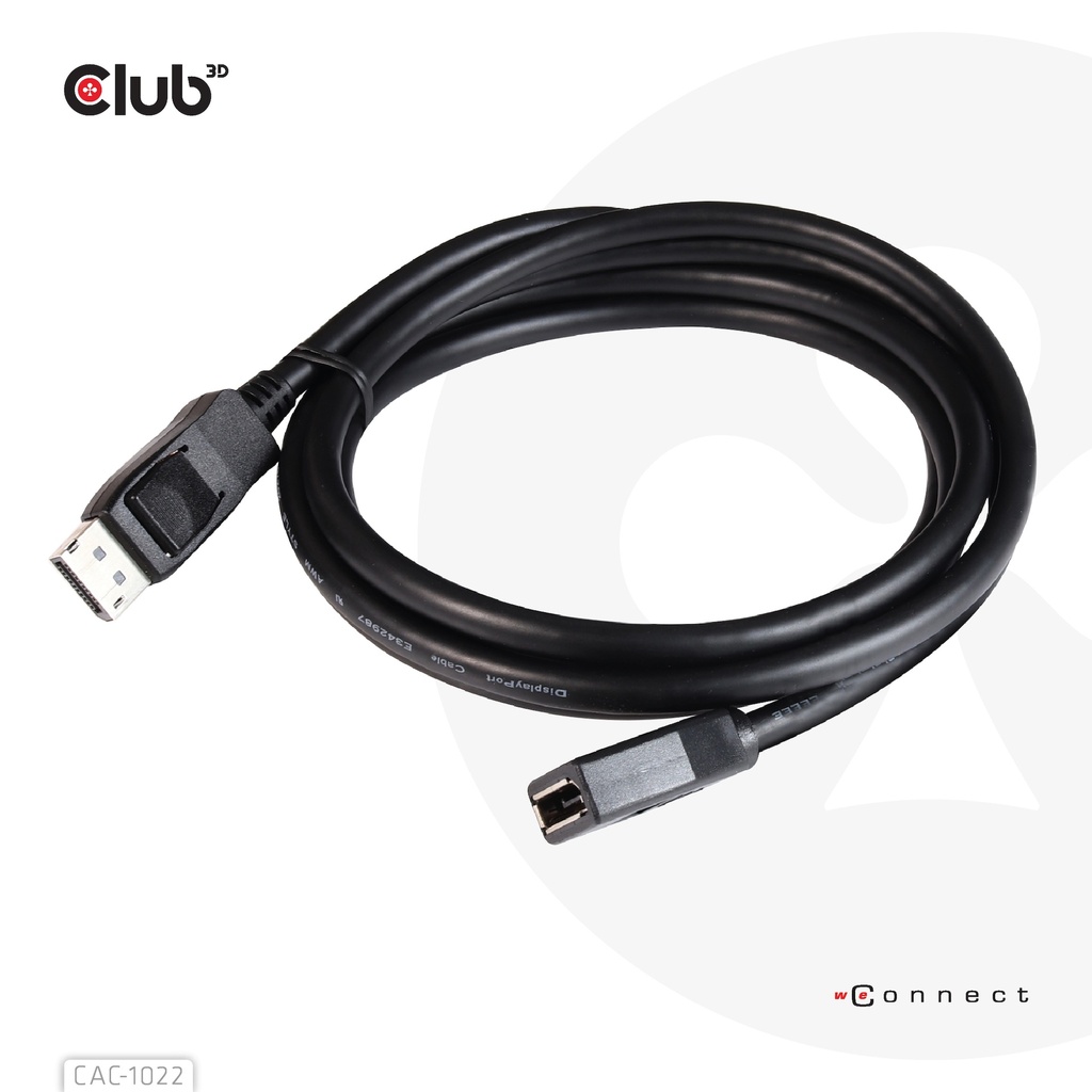 DisplayPort™ 1.4 HBR3 8K60Hz or 4K144Hz Extension Cable M/F 2m / 6.56 ft 28AW
