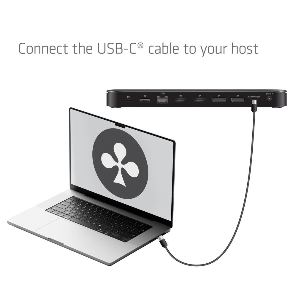 14-1 USB-C® Quad Display Docking Station