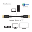 DisplayPort™ 1.4 HBR3 8K Cable M/M 4m /15Gbps2ft Black