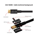 DisplayPort™ 1.4 HBR3 8K Cable M/M 4m /15Gbps2ft Black