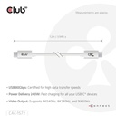 USB-C® 80Gbps Certified 240W 8K240Hz  1.2m / 3.94ft White Cable