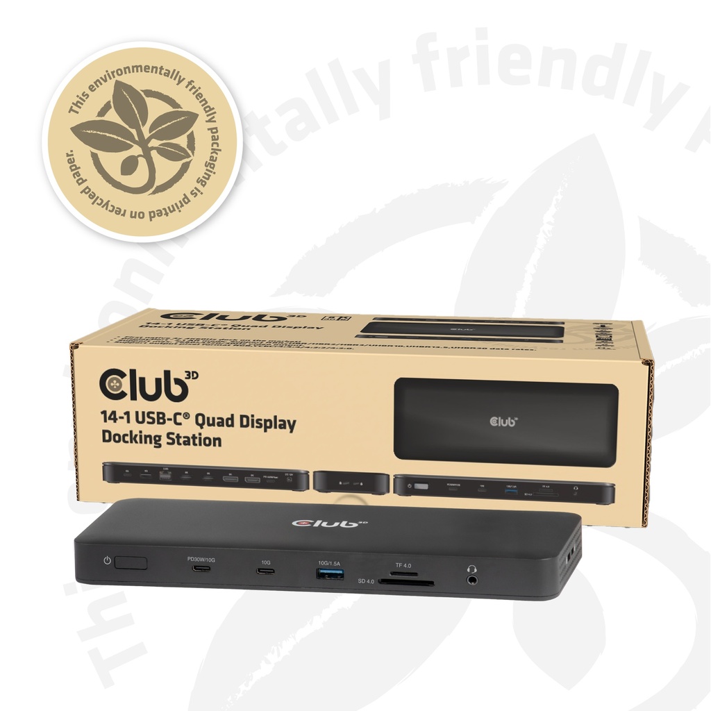 14-1 USB-C® Quad Display Docking Station