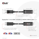 DisplayPort™ 1.4 to HDMI™ 4K120Hz or 8K60Hz HDR10 Cable M/M 3m/9.84ft