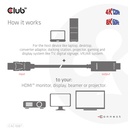 DisplayPort™ 1.4 to HDMI™ 4K120Hz or 8K60Hz HDR10 Cable M/M 3m/9.84ft
