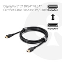 DisplayPort™ 2.1 DP™54™ VESA® Certified Cable 8K120Hz 3m/ 9.84ft