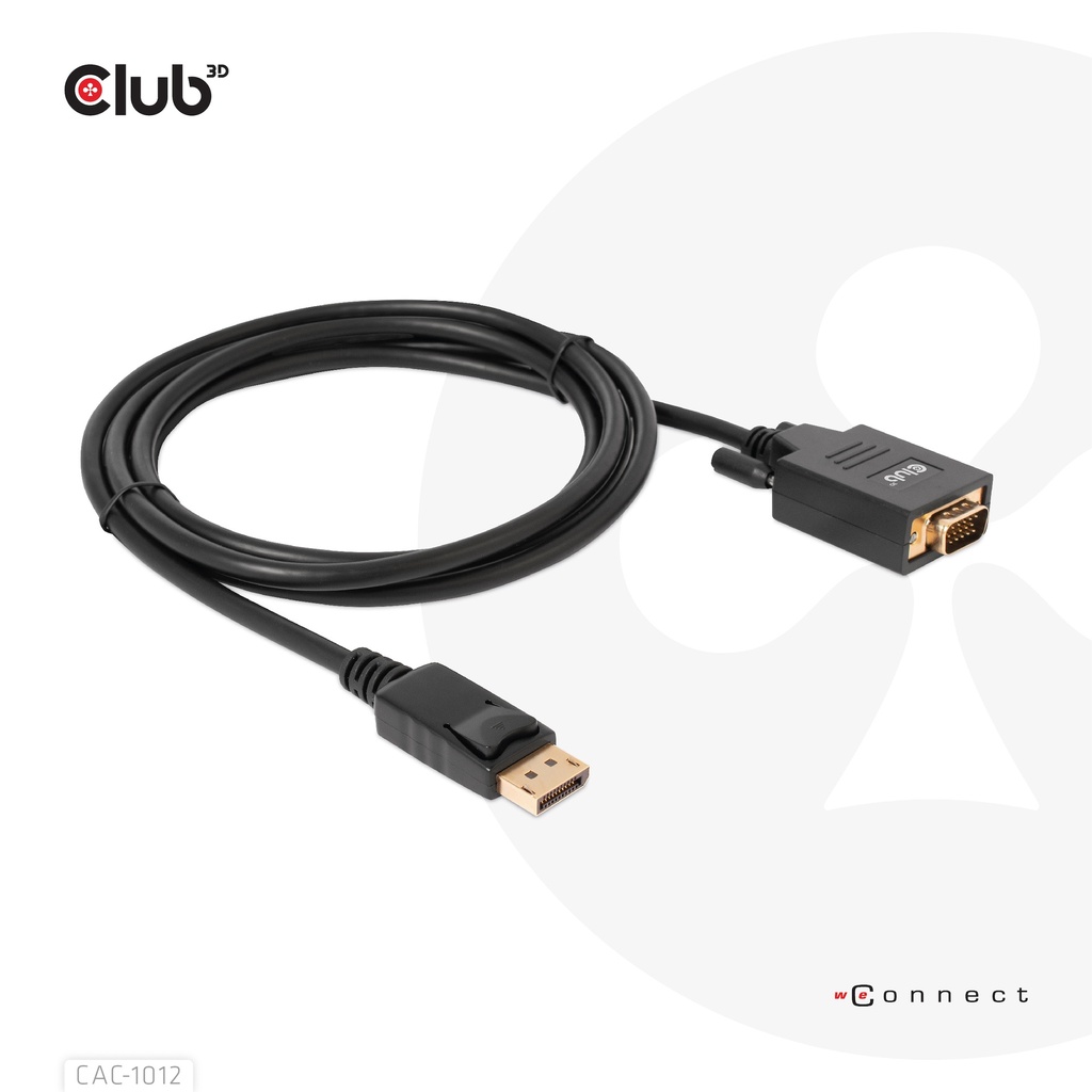 DisplayPort™ to VGA Cable M/M 2m/6.56ft 28AWG