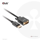 DisplayPort™ to VGA Cable M/M 2m/6.56ft 28AWG