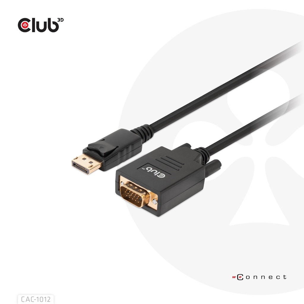 DisplayPort™ to VGA Cable M/M 2m/6.56ft 28AWG
