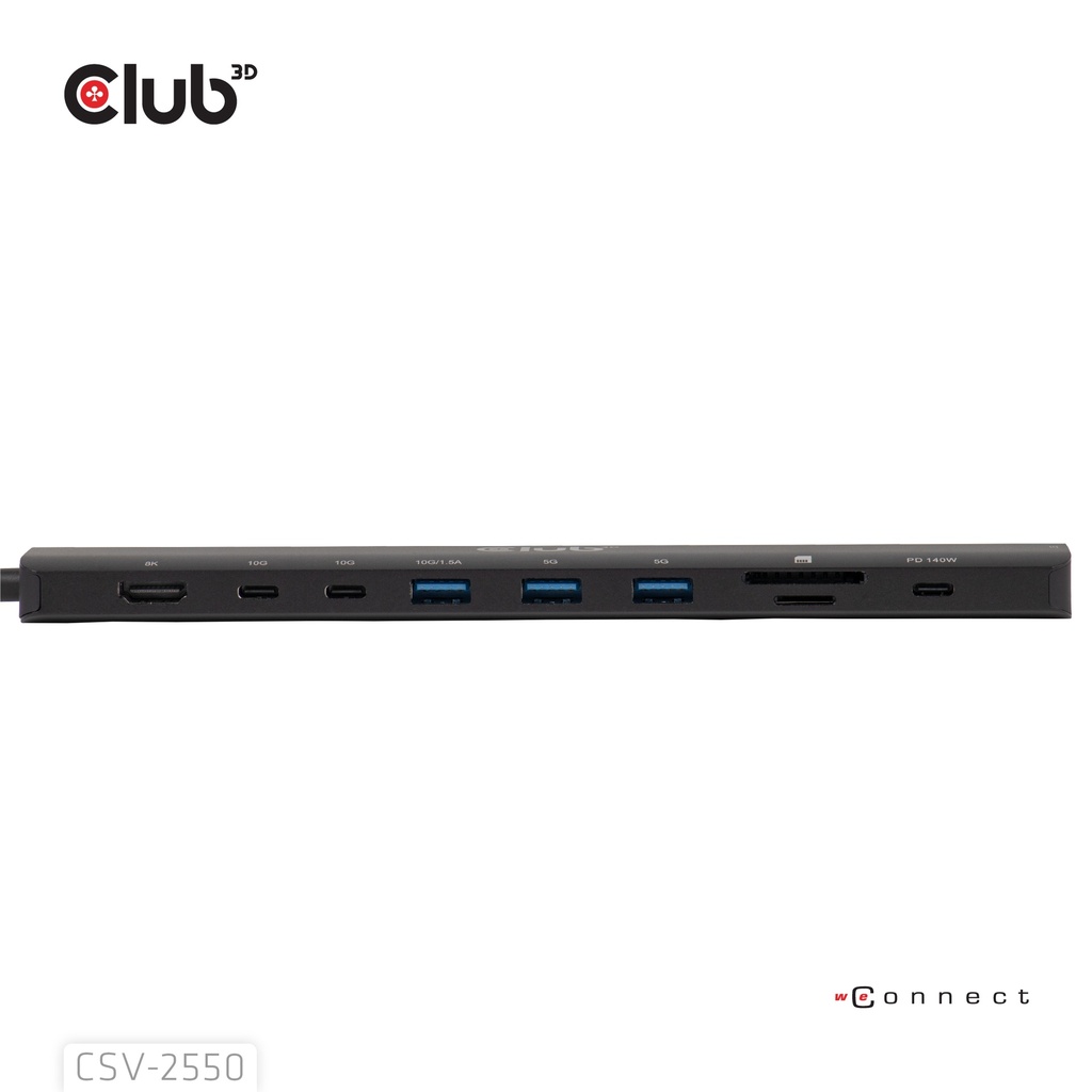 10-1 Portable Dock USB-C® 10Gbps to HDMI™ 8K30Hz PD3.1 Max.140Watt