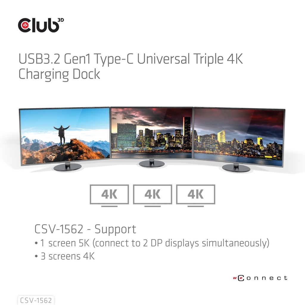 USB-C®5Gbps Universal Triple 4K Charging Dock