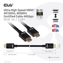 Ultra High Speed HDMI™ 4K120Hz, 8K60Hz Certified Cable 48Gbps M/M 1 m/3.28 ft