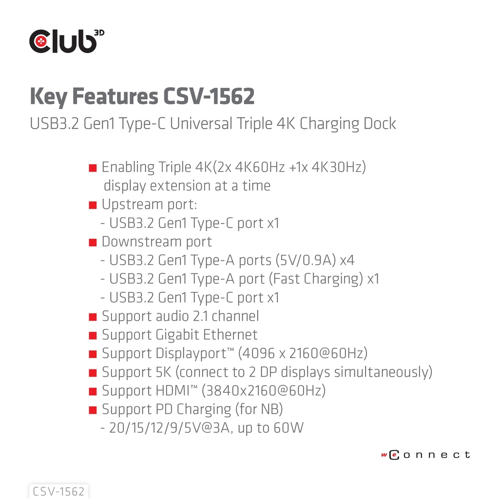 USB-C®5Gbps Universal Triple 4K Charging Dock