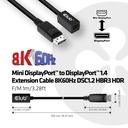 Mini DisplayPort™ 1.4 to DisplayPort™ Extension Cable 8K60Hz DSC 1.2 HBR3 HDR Bidirectional F/M 1m/3.28ft