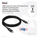 USB-C® 20Gbps USB-IF Certified Cable 4K60Hz, PD 240W(48V/5A) EPR M/M 2m/6.56ft