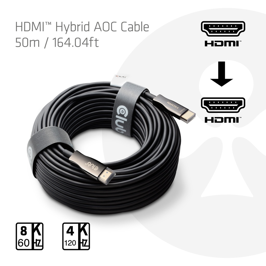 HDMI™ Hybrid AOC Cable 8K60Hz/4K120Hz 50m / 164.04ft