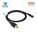 USB-C® to DisplayPort™ DP™80 Bidirectional Vesa Certified Cable 1m/ 3.28 ft