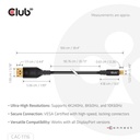 MiniDisplayPort™ to DisplayPort™ DP™80 Bidirectional Vesa Certified Cable 1m/ 3.28 ft