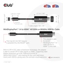 MiniDisplayPort™ 1.4 to HDMI™ 4K120Hz or 8K60Hz HDR10+ Cable M/M 1.8m / 6ft