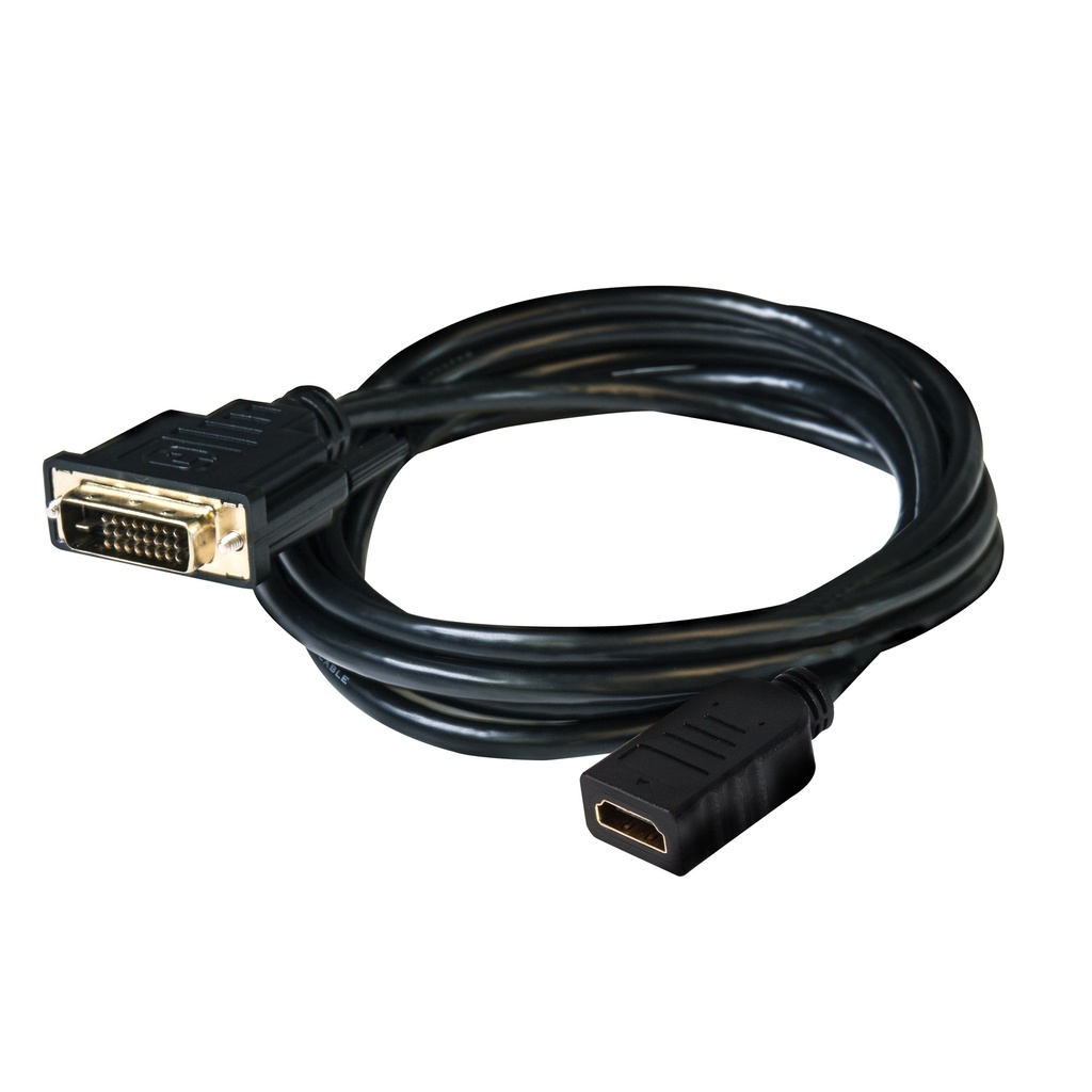 DVI to HDMI™ 1.4 Cable M/F 2m/6.56ft Bidirectional