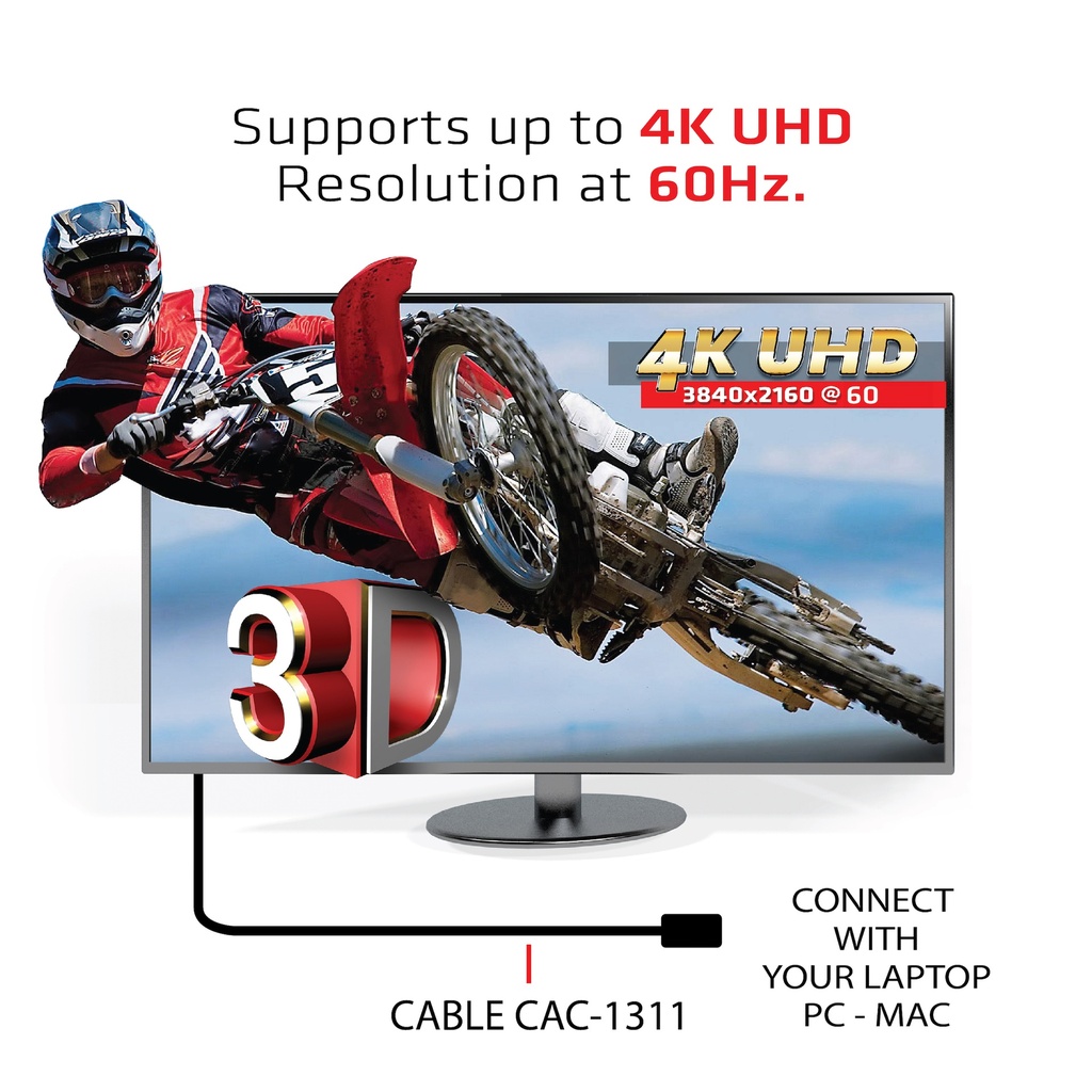 Premium High Speed HDMI™ 4K60Hz UHD Cable M/M 1 m / 3.28 ft 30AWG