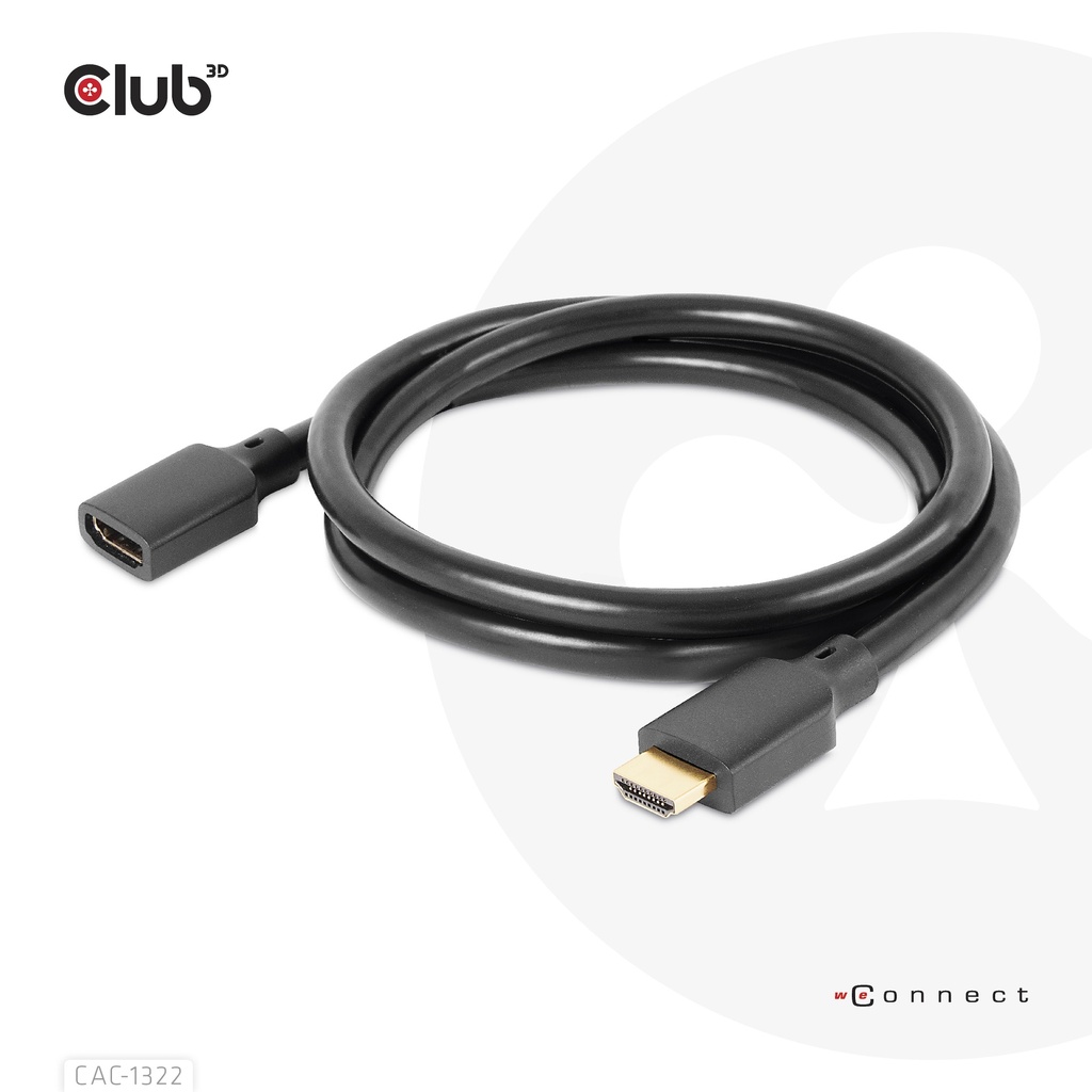 Ultra High Speed HDMI™ Extension Cable 4K120Hz 8K60Hz 48Gbps M/F 1 m / 3.28 ft 30AWG