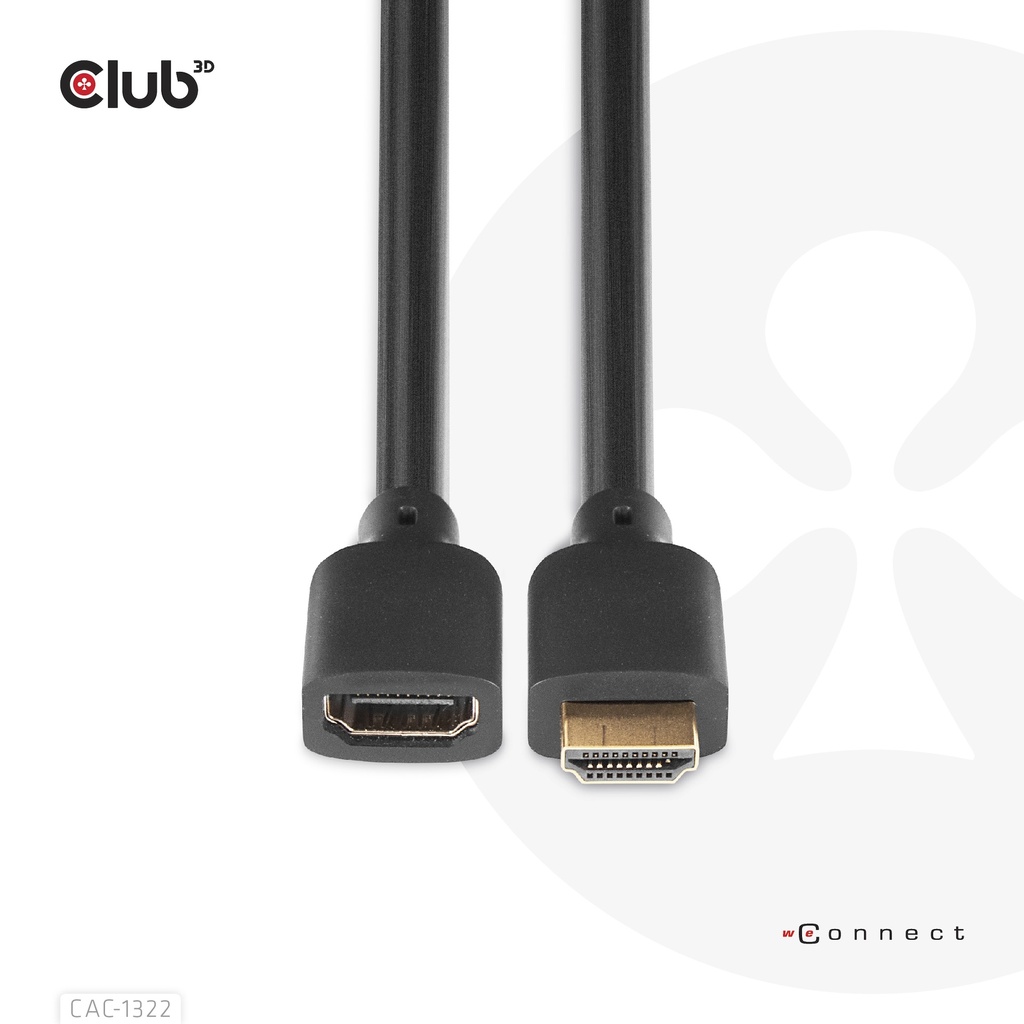 Ultra High Speed HDMI™ Extension Cable 4K120Hz 8K60Hz 48Gbps M/F 1 m / 3.28 ft 30AWG