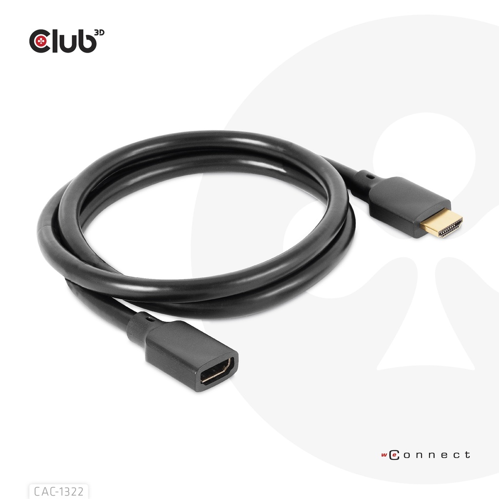Ultra High Speed HDMI™ Extension Cable 4K120Hz 8K60Hz 48Gbps M/F 1 m / 3.28 ft 30AWG