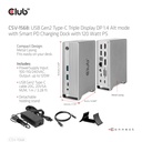USB-C®10Gbps  Triple Display DP 1.4 Alt mode Smart PD Charging Dock with 120 Watt PSU