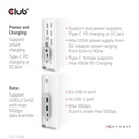 USB-C®10Gbps  Triple Display DP 1.4 Alt mode Smart PD Charging Dock with 120 Watt PSU