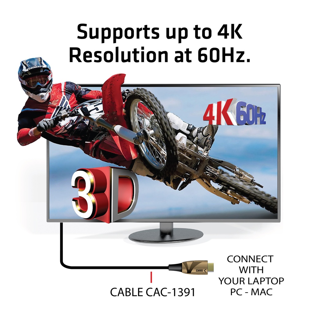HDMI™ 2.0 UHD Active Optical Cable HDR 4K 60Hz M/M 50m/164,04ft