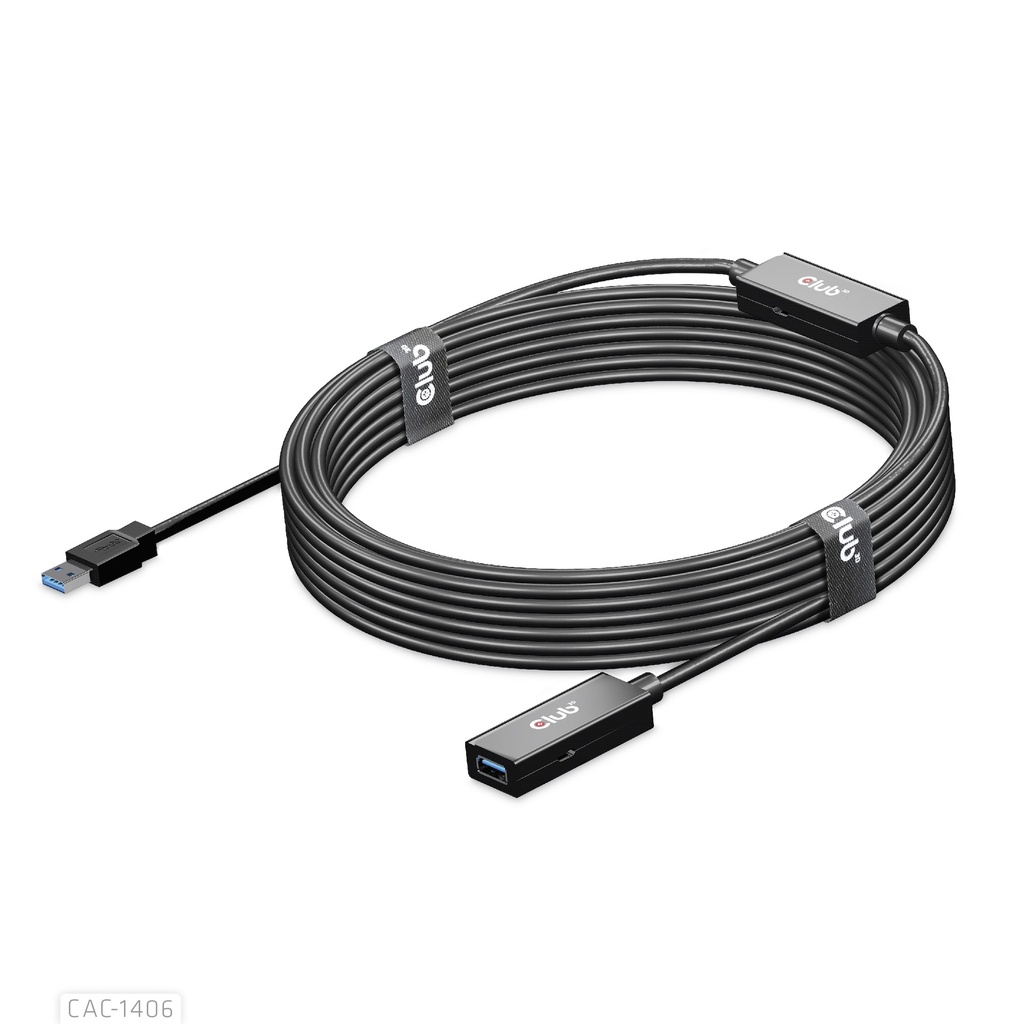 USB-A 5Gbps Active Repeater Cable 15m/ 49.2 ft M/F 28AWG