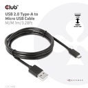 USB-A 480Mbps to Micro USB Cable M/M 1m /3.28ft