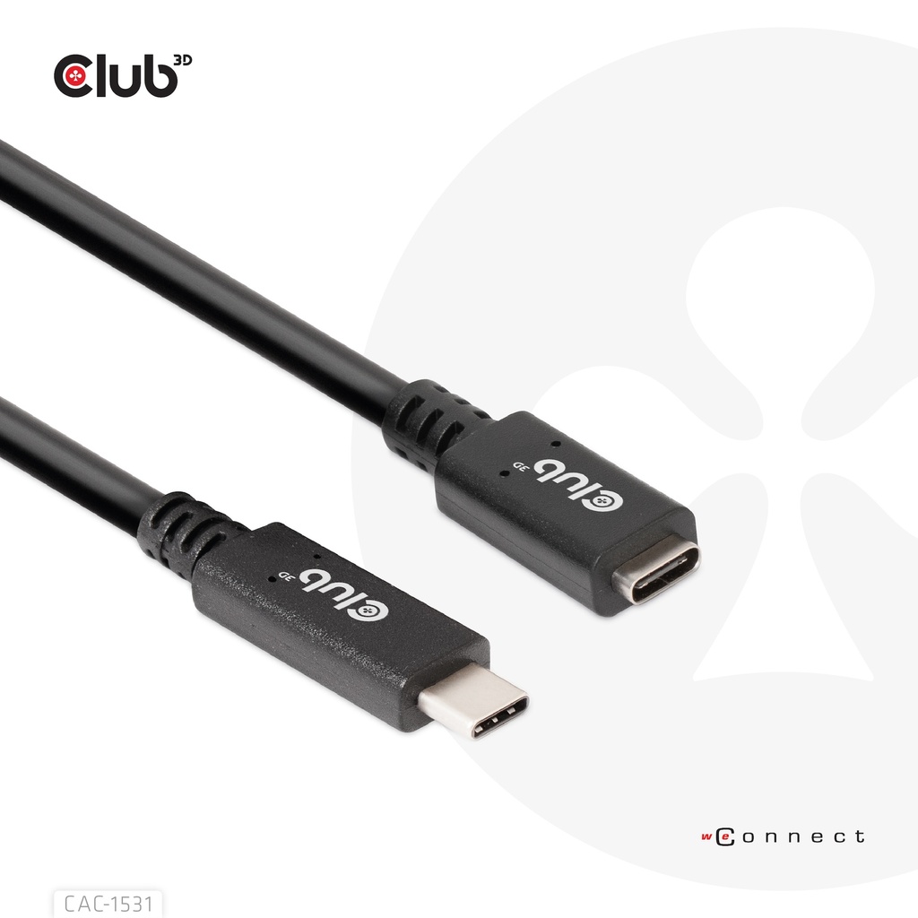 USB-C® Extension Cable 5Gbps 60W(20V/3A) 4K60Hz M/F 1m/3.28ft 