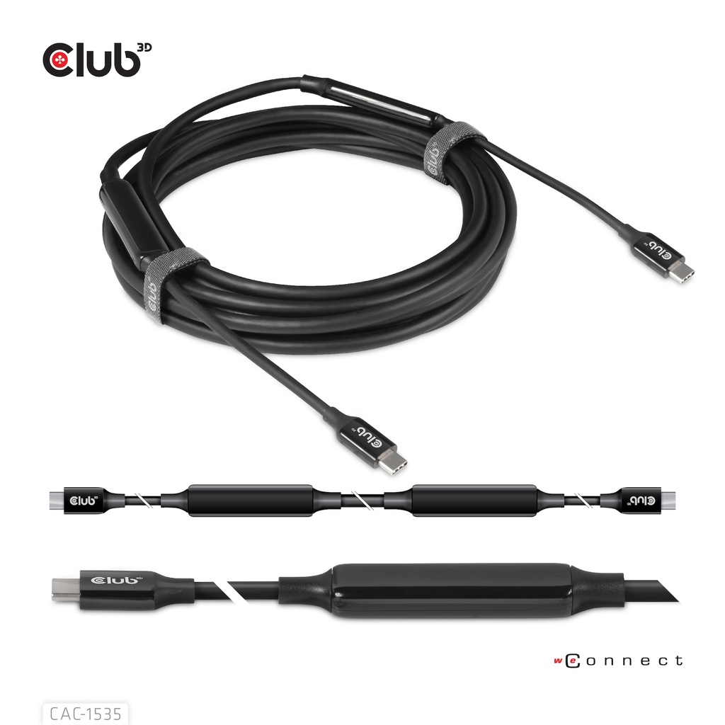 USB-C® to C Active 10Gbps Cable 8K60Hz M/M 5m/16.4ft 