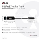 USB-C® 10Gbps to -A Cable M/F 5m/16.4ft