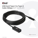USB-C® 10Gbps to -A Cable M/F 5m/16.4ft