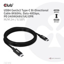 USB-C® 40Gbps USB-IF Certified Cable 8K60Hz, PD 240W(48V/5A) EPR M/M 2m / 6.56ft