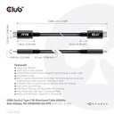 USB-C® 40Gbps USB-IF Certified Cable 8K60Hz, PD 240W(48V/5A) EPR M/M 2m / 6.56ft