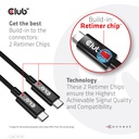 USB-C® 40Gbps Cable 8K60Hz or 4K120Hz, PD 240W(48V/5A) EPR M/M 3m / 9.84ft