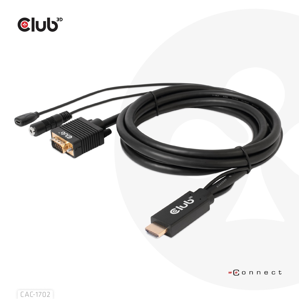 HDMI™ to VGA Cable M/M 2m/6.56ft 28AWG