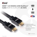 HDMI™ 2.0 4K60Hz UHD RedMere Cable M/M 15 m/49.21ft 28 AWG