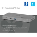 CSV-2563 5-1 Thunderbolt™ 5 Hub Triple video 5K60Hz Thunderbolt™ Share Certifi ed 180W