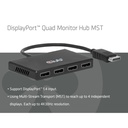 CSV-7400 DisplayPort™ Quad Displayport MST 8K 30Hz Hub
