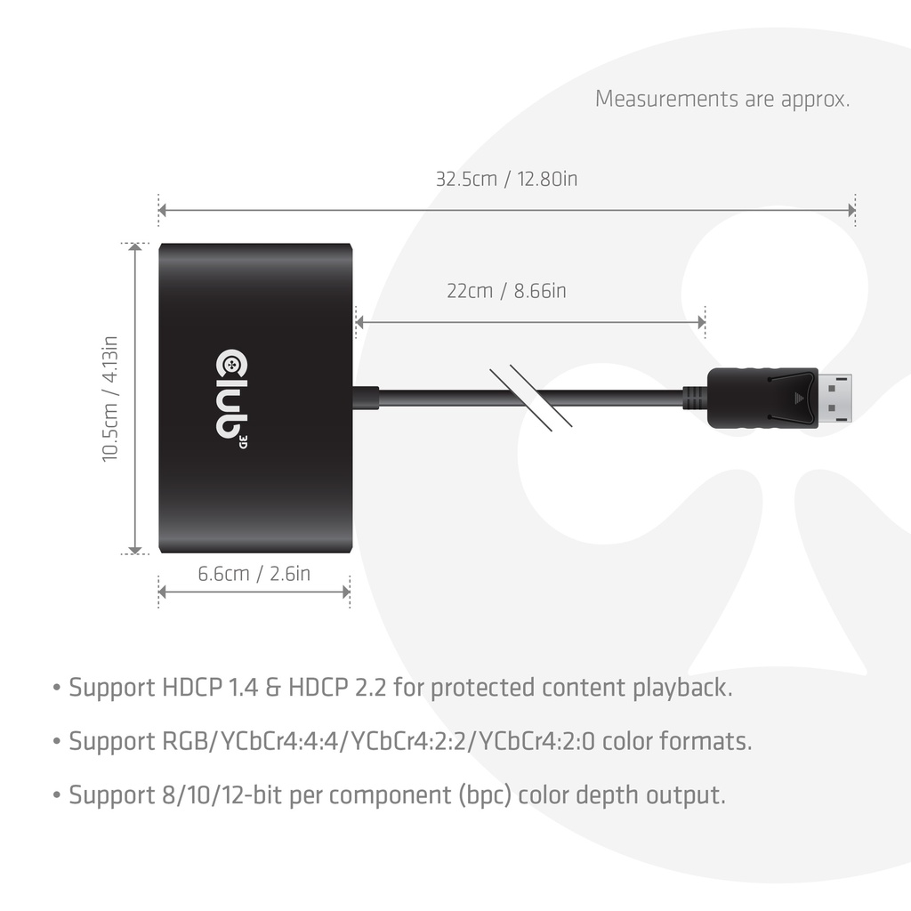 CSV-7400 DisplayPort™ Quad Displayport MST 8K 30Hz Hub