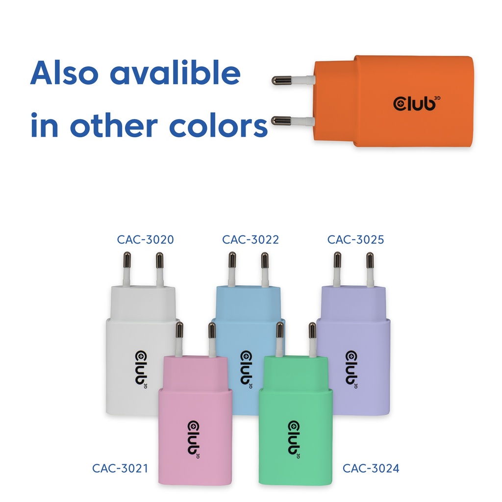 2-Pack USB C Charger 30 Watt Orange