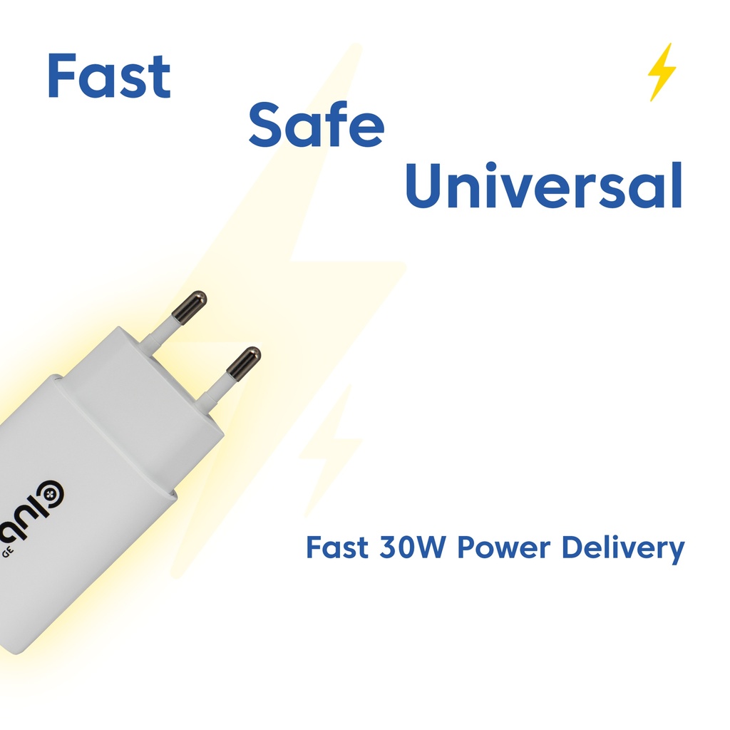2-Pack USB-C® Charger 30 Watt White