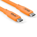 USB4 Gen2x2 Type-C Bi-Directional Orange 4K60Hz, Data 20Gbps, PD 240W(48V/5A) EPR M/M 2m/6.56ft