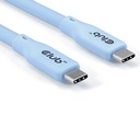 USB4 Gen2x2 Type-C Bi-Directional Baby Blue  4K60Hz, Data 20Gbps, PD 240W(48V/5A) EPR M/M 2m/6.56ft
