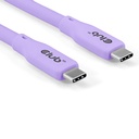 USB4 Gen2x2 Type-C Bi-Directional Purple 4K60Hz, Data 20Gbps, PD 240W(48V/5A) EPR M/M 2m/6.56ft