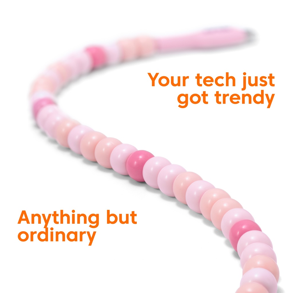 USB-C® Beaded Cable Pink